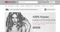Desktop Screenshot of hairextensionlovers.com