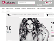 Tablet Screenshot of hairextensionlovers.com
